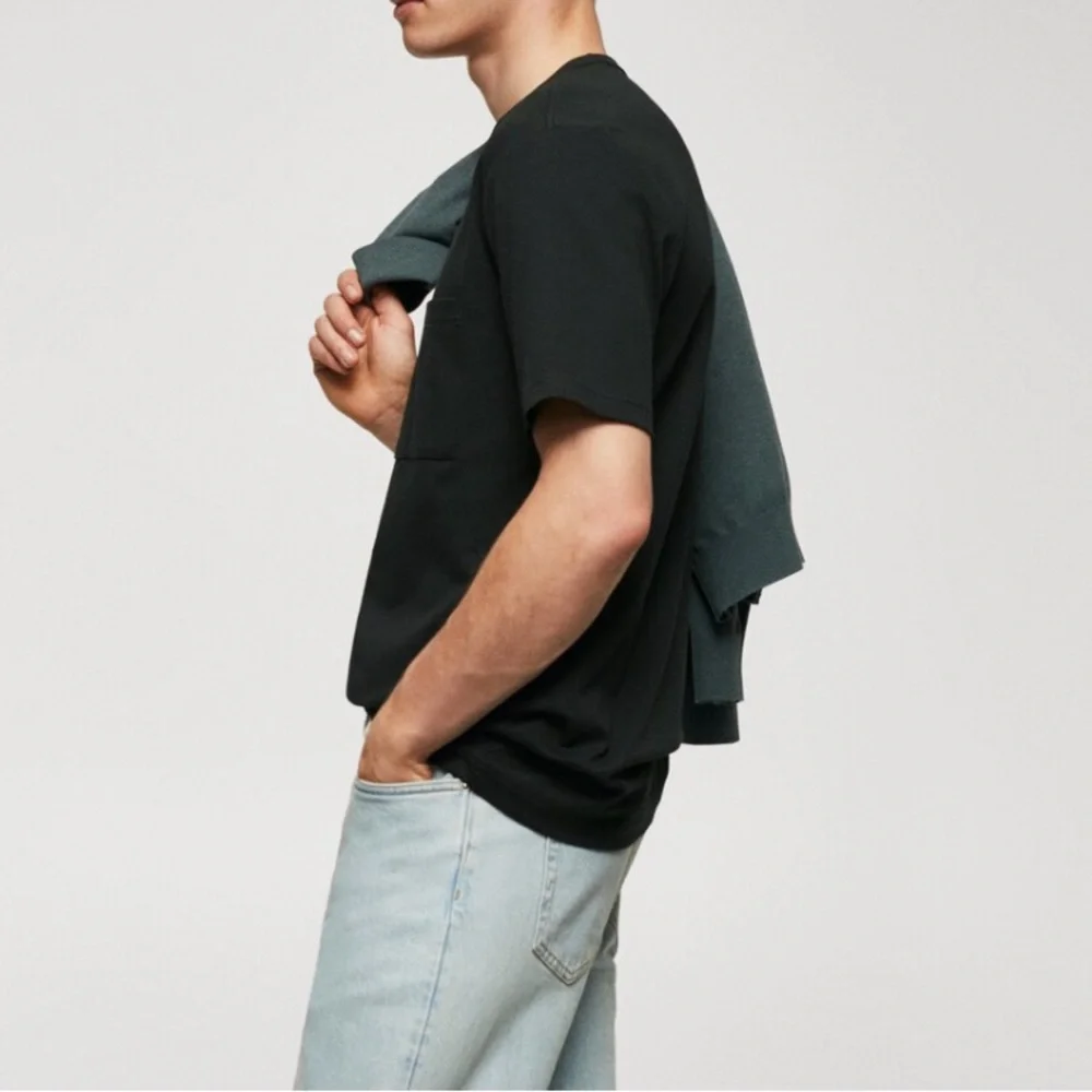 100% cotton t-shirt with pocket - Picture 4 of 6